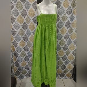 Zara green maxi dress L